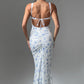 Caoimhe Maxi Dress - Blue Ditsy Print