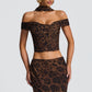 Chrysoula Top - Leopard Print