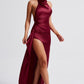 Colette Maxi Dress - Burgundy