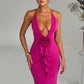 Constantina Maxi Dress - Hot Pink