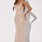 Corinne Maxi Dress - Nude