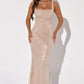 Corinne Maxi Dress - Nude