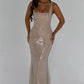 Corinne Maxi Dress - Nude