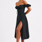 Courtney Midi Dress - Black