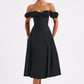 Courtney Midi Dress - Black