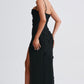 Dalary Maxi Dress - Black Lined