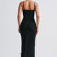Dalary Maxi Dress - Black Lined