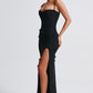 Dalary Maxi Dress - Black Lined