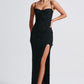 Dalary Maxi Dress - Black Lined