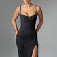Dalary Maxi Dress - Black Lined