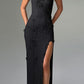 Dalary Maxi Dress - Black Lined
