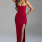 Dalary Maxi Dress - Red Lined
