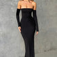 Daphne Maxi Dress - Jet Black