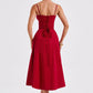 Deanna Midi Dress - Red