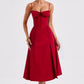 Deanna Midi Dress - Red