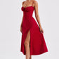 Deanna Midi Dress - Red