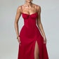 Deanna Midi Dress - Red