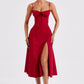 Deanna Midi Dress - Red
