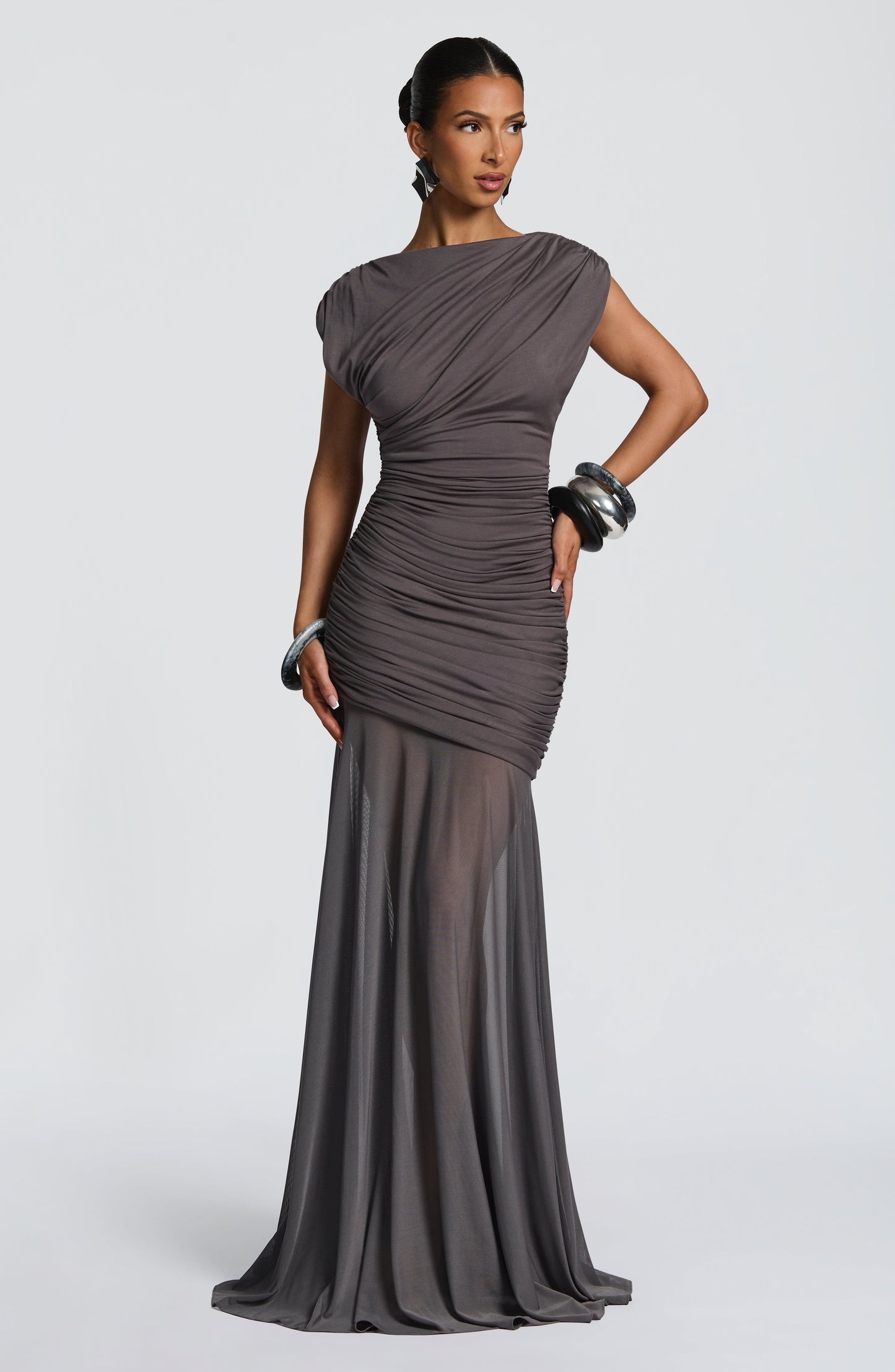 Demelza Maxi Dress - Charcoal