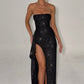Dhalia Maxi Dress - Black Sparkle