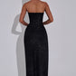 Dhalia Maxi Dress - Black Sparkle