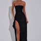 Dhalia Maxi Dress - Black Sparkle