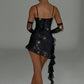Dixie Mini Dress - Black Sparkle