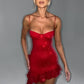 Dixie Mini Dress - Red Sparkle