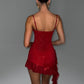 Dixie Mini Dress - Red Sparkle