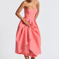 Edith Midi Dress - Coral Pink
