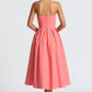 Edith Midi Dress - Coral Pink