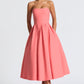 Edith Midi Dress - Coral Pink