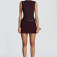 Edna Mini Skirt - Plum