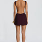Edna Mini Skirt - Plum