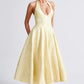 Effie Midi Dress - Lemon