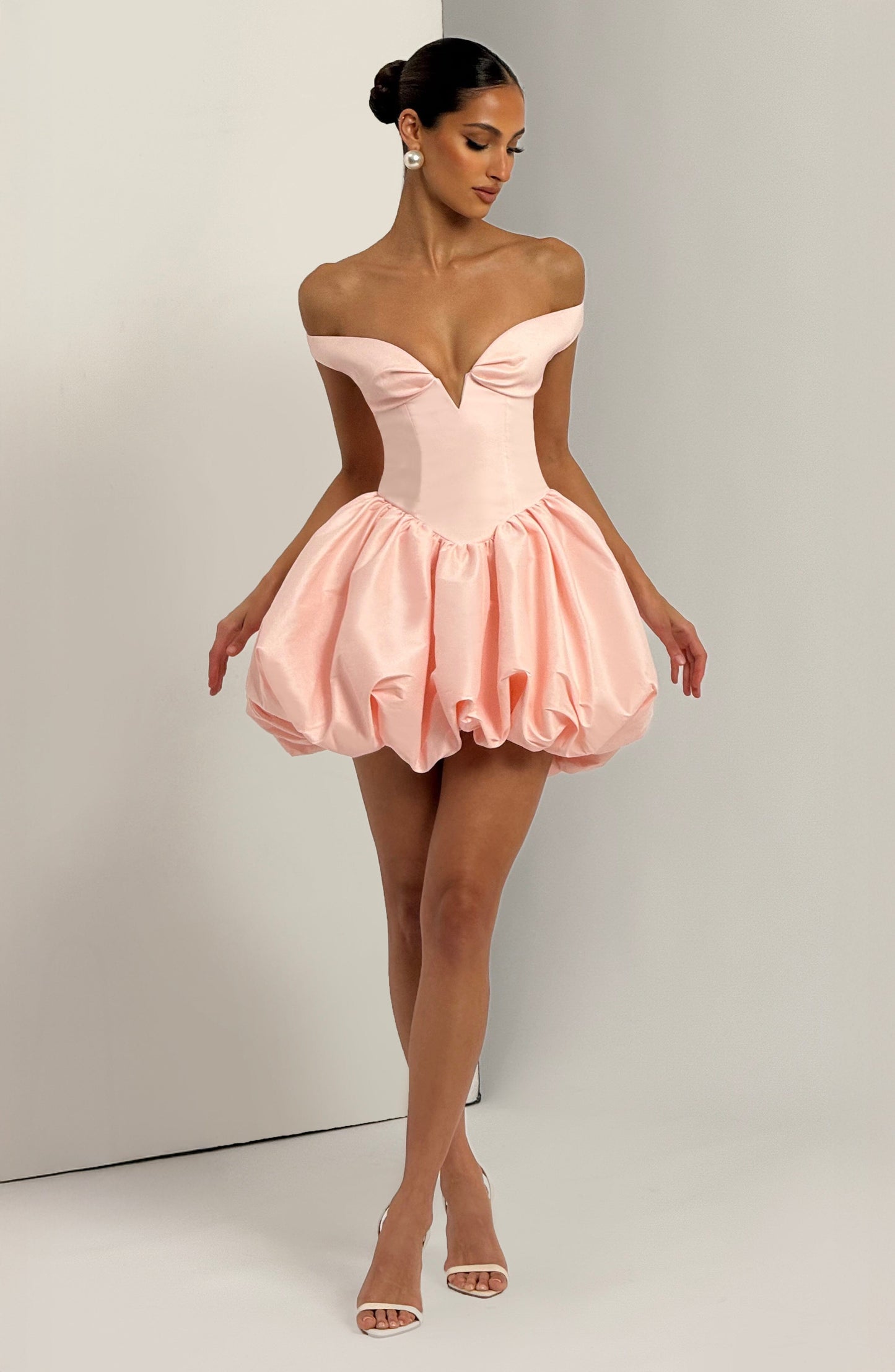 Eileen Mini Dress - Blush