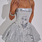 Electra Mini Dress - Silver