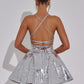Electra Mini Dress - Silver