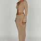 Elia Maxi Skirt - Beige