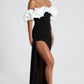 Elsie Maxi Dress - Black/White
