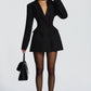 Elvira Mini Dress - Black