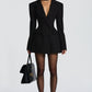 Elvira Mini Dress - Black