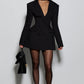 Elvira Mini Dress - Black