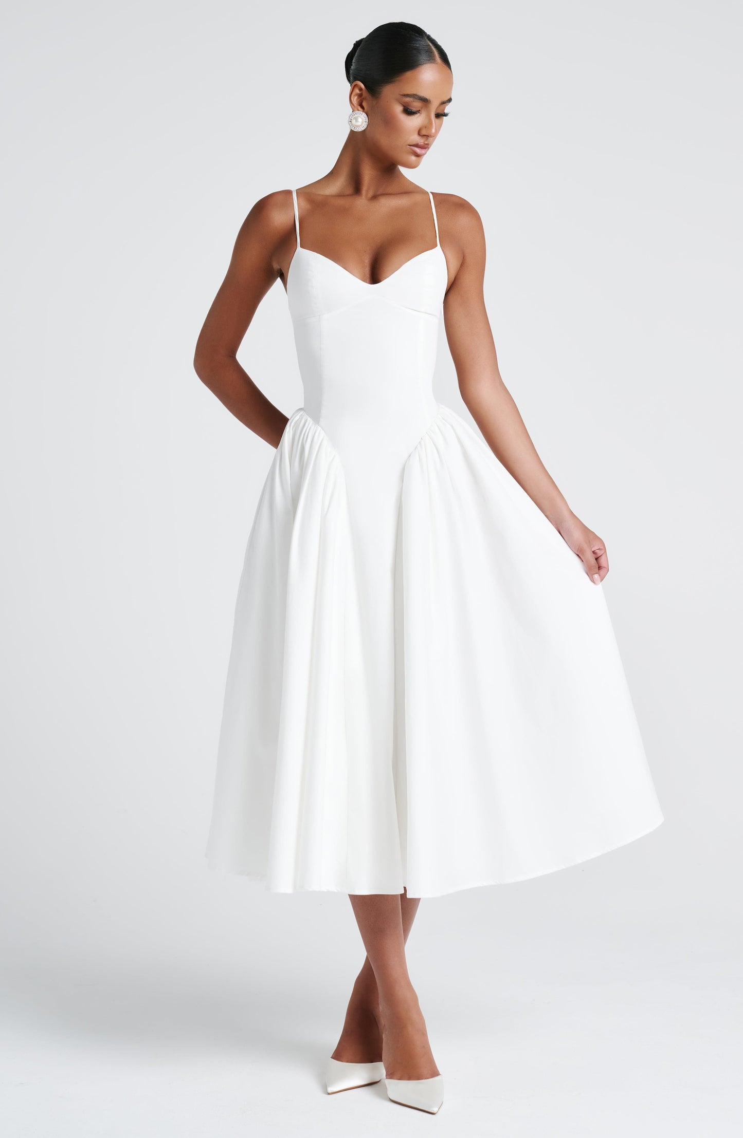 Emerson Midi Dress - Ivory