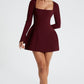 Esme Mini Dress - Cherry Lacquer