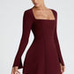 Esme Mini Dress - Cherry Lacquer