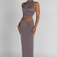 Fifi Maxi Skirt - Charcoal