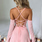 Fiona Mini Dress - Blush