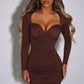 Francesca Mini Dress - Chocolate