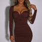 Francesca Mini Dress - Chocolate